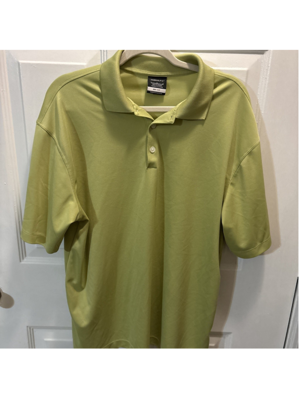 Nike Golf Dri-fit Olive Green Polo Shirt Size Large